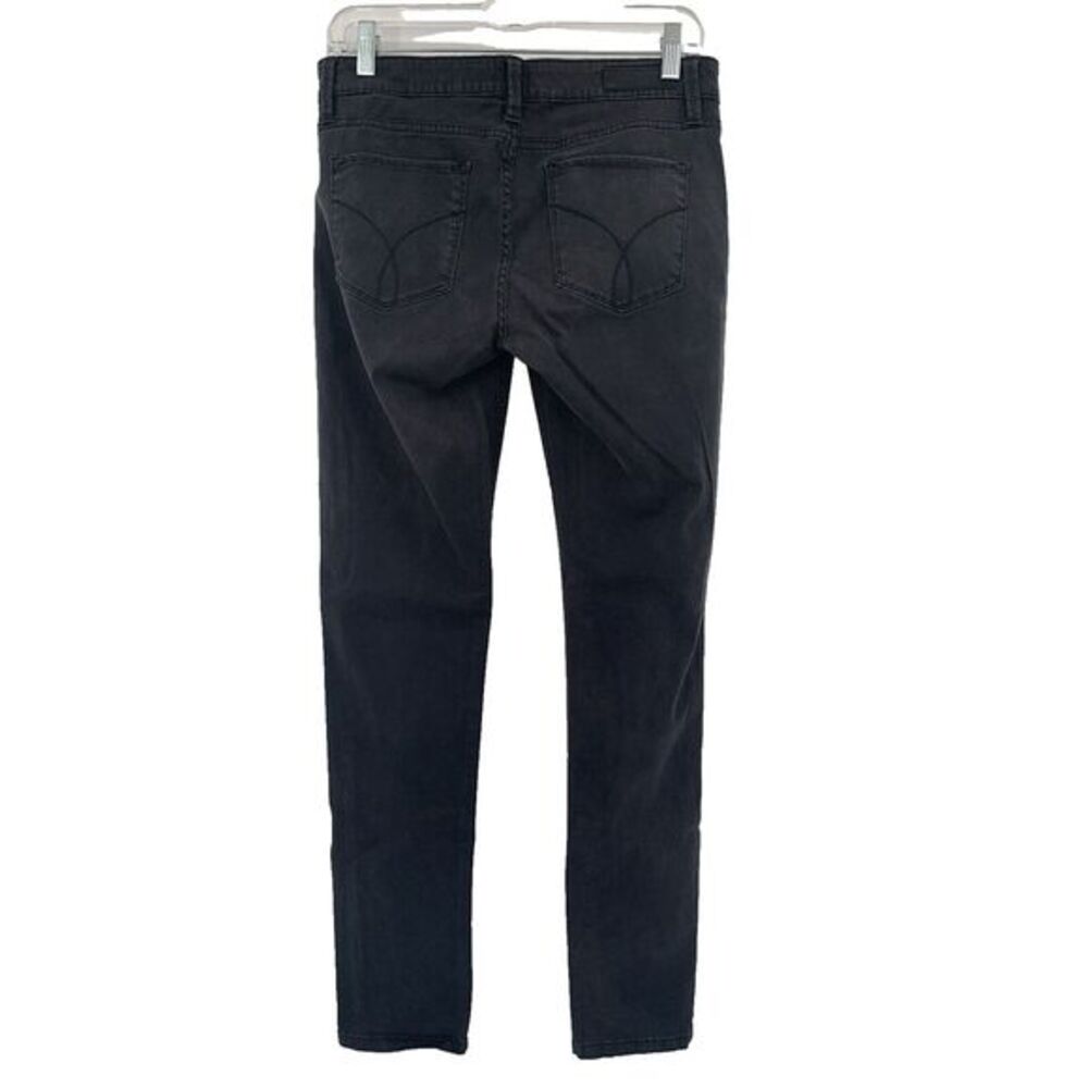 CALVIN KLEIN Faded Black Denim Stretch Skinny Women's Jeans Size 6‎ - Picture 7 of 9